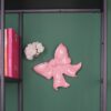 Wandvaas Bow Roze – Keramiek 19 x 18,5 cm