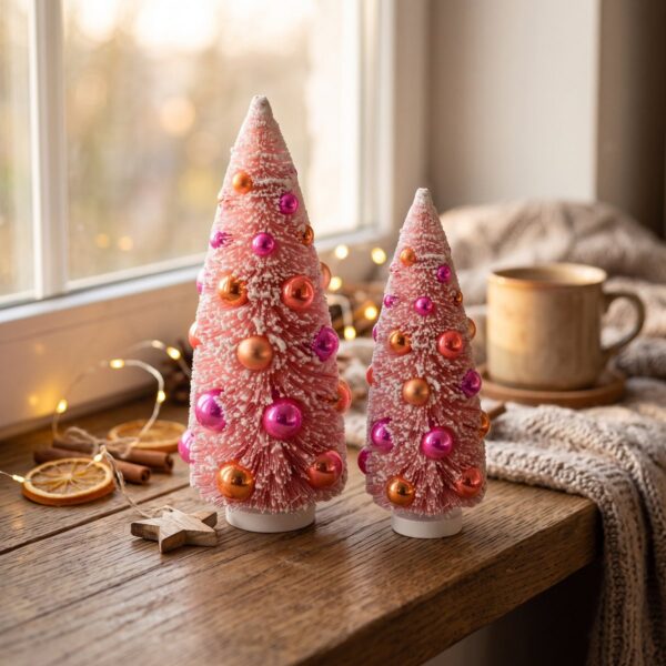 Kerstboom sisal roze – sfeerfoto