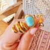 Statement ring spiraal – goud – foto 2