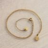 Fijne ketting met mini bloem – goud – foto 2