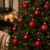 Kerstballen set rood glas – foto 5