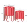 Bloempot set Dione Roze-Rood