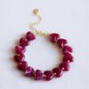 Hars kralenarmband XL in magenta