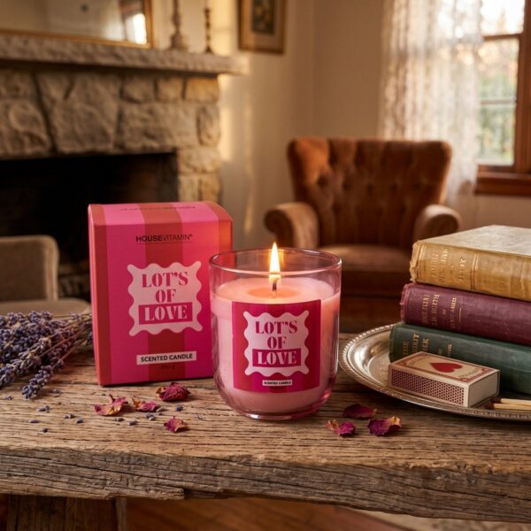 Geurkaars Lots of Love Velvet Musk 200 g van House Vitamin