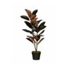 Kunstplant Rubberplant Rood H90 cm - afbeelding 6