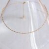 RVS ketting – Kleine gedraaide ketting van roestvrij staal – goud
