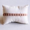 Geweven armband strepen in nude tinten
