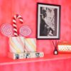 Marshmallow bloempot roze-geel klein – foto 4