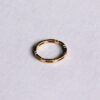 Minimalistische ring met blokjes in goud