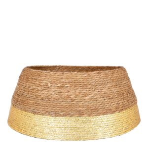 Kerstboomrok Zeegras Goud – Ø58 cm