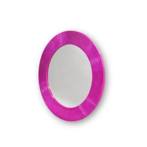 Discospiegel Rond Roze 40 cm – Wandspiegel