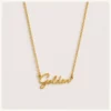 Fijne ketting Rebel in goud