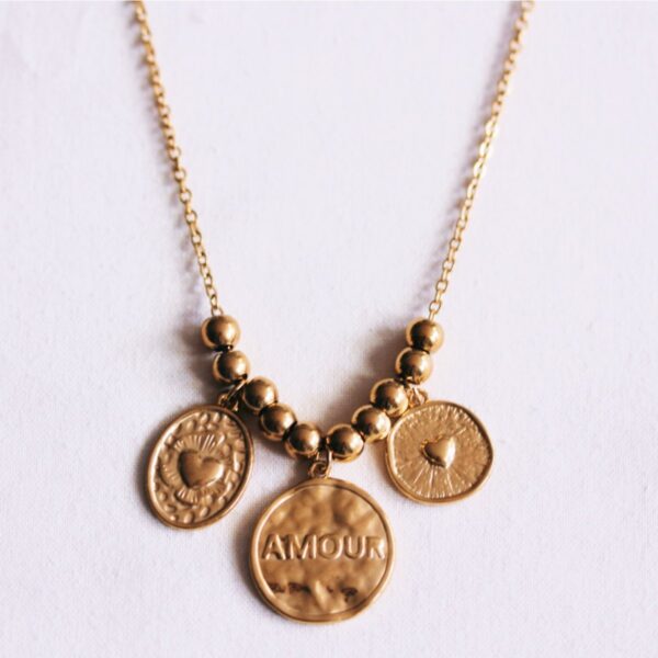 Kralenketting met Love Letters bedeltjes