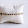 Edelsteen armband met vergulde Miyuki in olijf