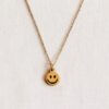 Fijne ketting met smiley in goud