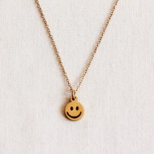 Fijne ketting met smiley – goud