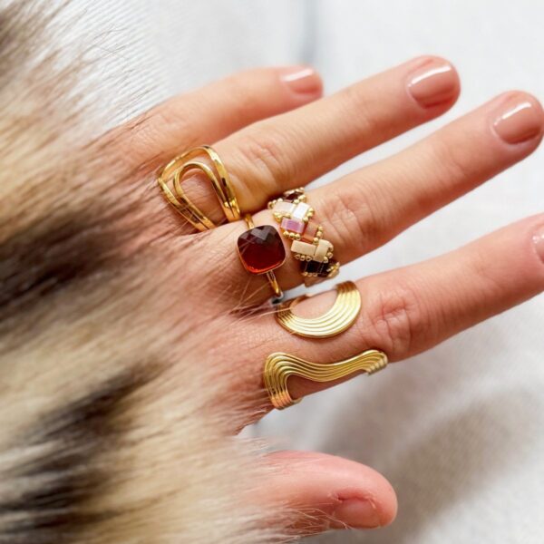Tila-ring – nude tinten – foto 2