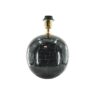 Discobal lamp zwart van glas met spiegeltegels, zonder lampenkap