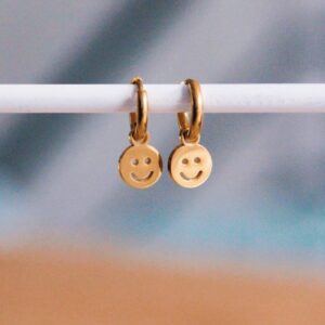 Oorringen met smiley