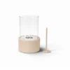 Tafelhaard zand 26,5 cm met vuurdover en decoratieve stenen