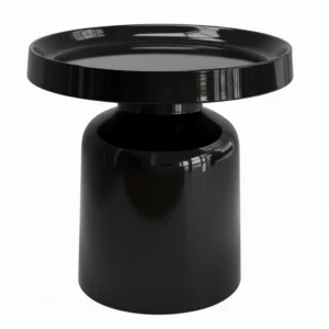 Bijzettafel Pion Zwart – Metaal Ø43 x 42 cm
