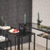 Kaarshouder rendier zwart groot – sfeerfoto