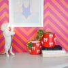 Bloempot strik rood roze – foto 4