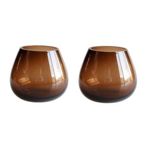 Tasman XS Dark Taupe Waxinelichthouder – Set van 2