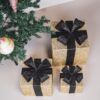 Led kerstcadeau goud zwart – sfeerfoto
