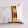 Bangle breed gedeukt – goud – foto 2