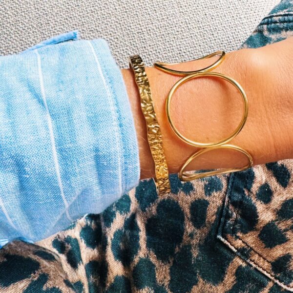 Bangle met print – goud – foto 2
