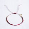 Miyuki armband kleurblokkering – rood/paars, foto 2